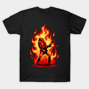 burning guitar T-Shirt